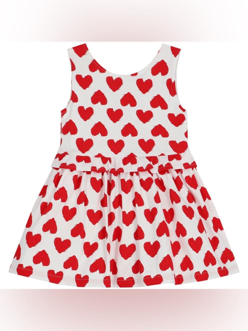 Agatha Rui de la Prada Toddler Girls Heart Print Sleeveless Dress Size 4